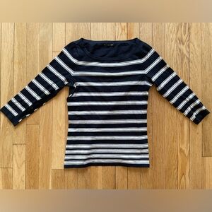 Rag & Bone Sara 3/4 Sleeve Striped Sweater - Size S